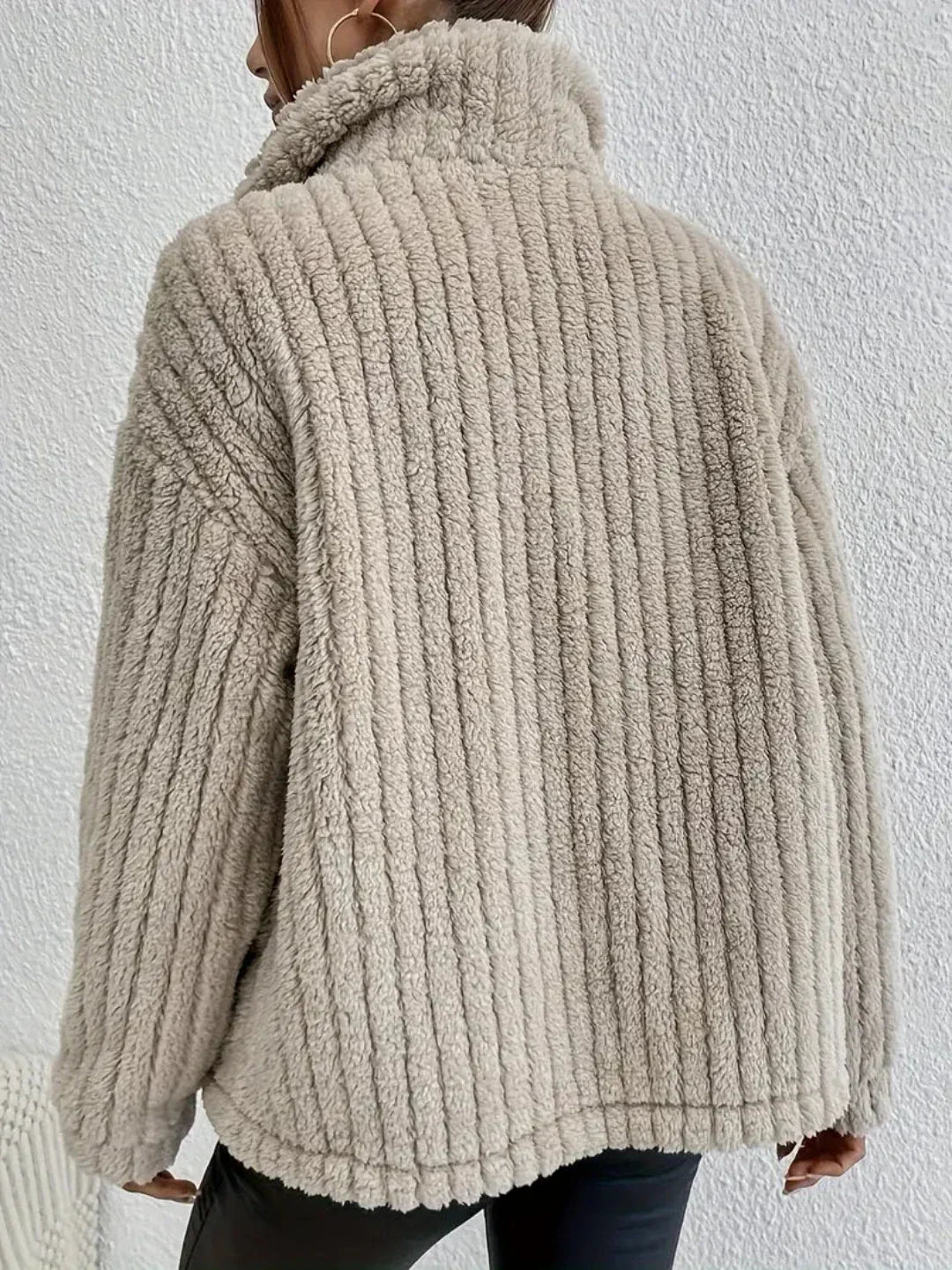 Esther | Cardigan with buttons in double-face velvet