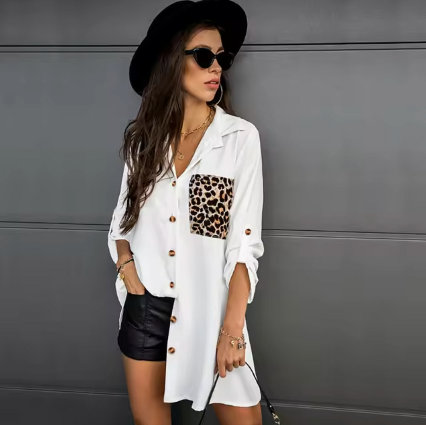 Emma® | Leopard Print Long Sleeve Shirt