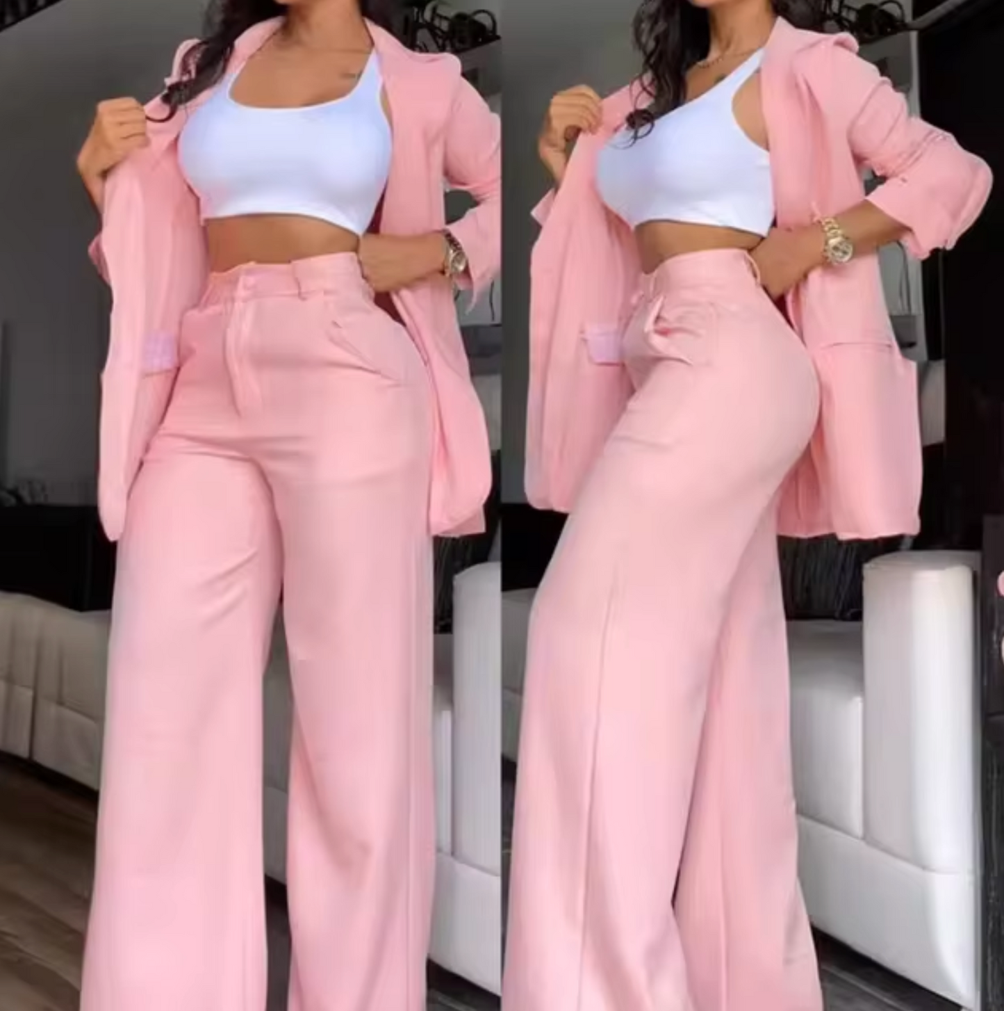 Rosario® | Long Sleeve Blazer And Pants Set