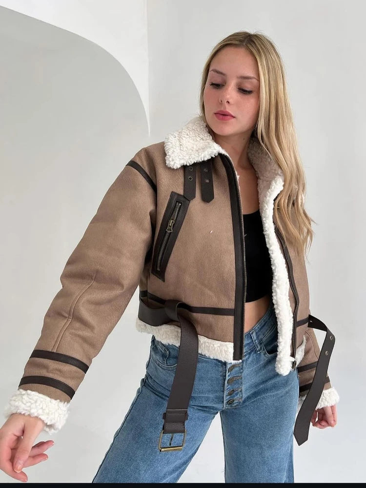 Juana® | Exterior coat elegant and stylish with belt