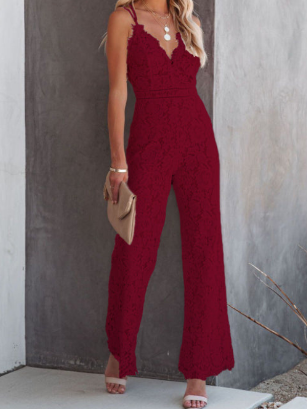 Victoria® | Elegant Sleeveless Lace Jumpsuit