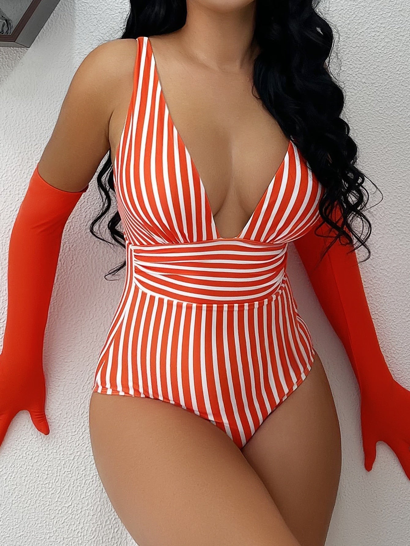 Ella® | Striped Swimsuit