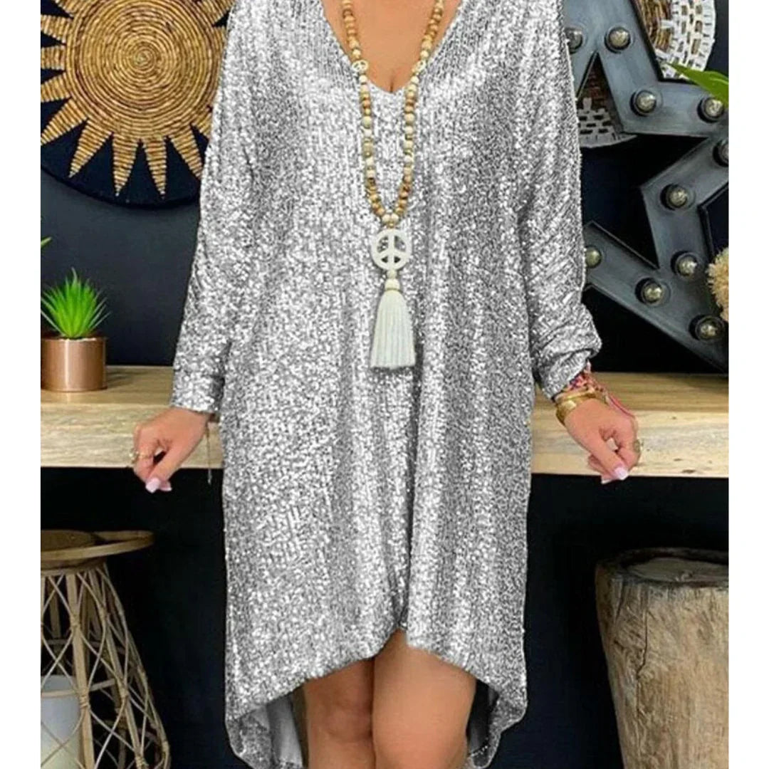 Ava® | Glittering Sequin Dress
