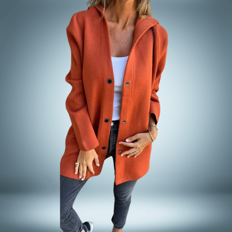 Reina | Elegant trench coat with capuchon