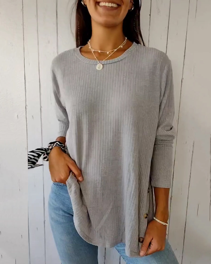 Viola | Long-sleeved shirt with a crew neck