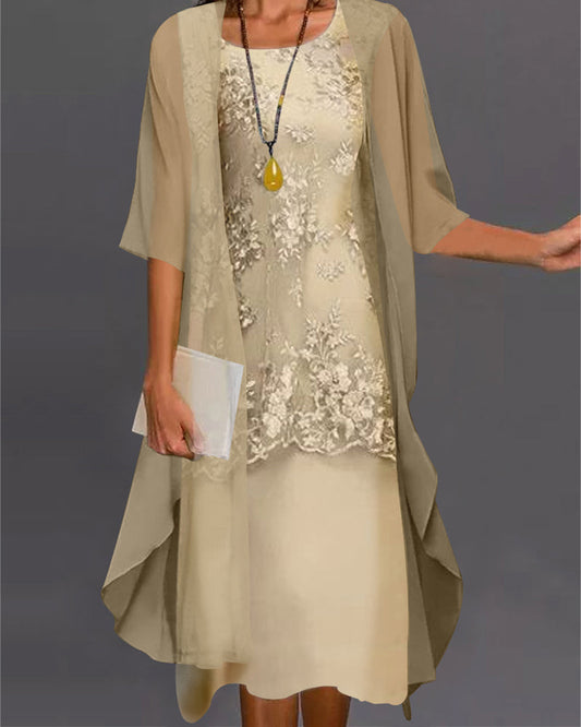 Simona® | Elegant Two-Piece Chiffon Dress