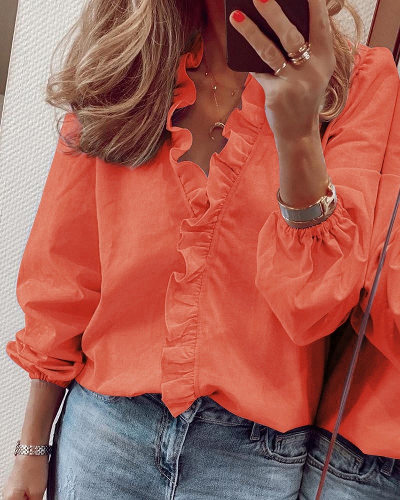 Minerva® | Women'S Plain Linen Blouse