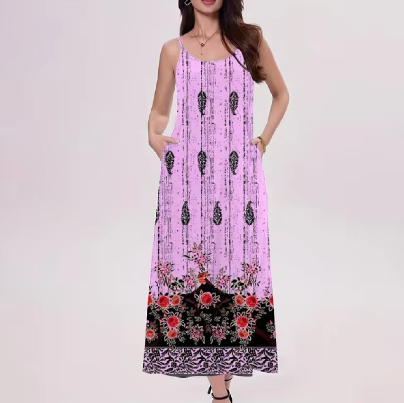 Vilma® | Elegant Printed Long Dress