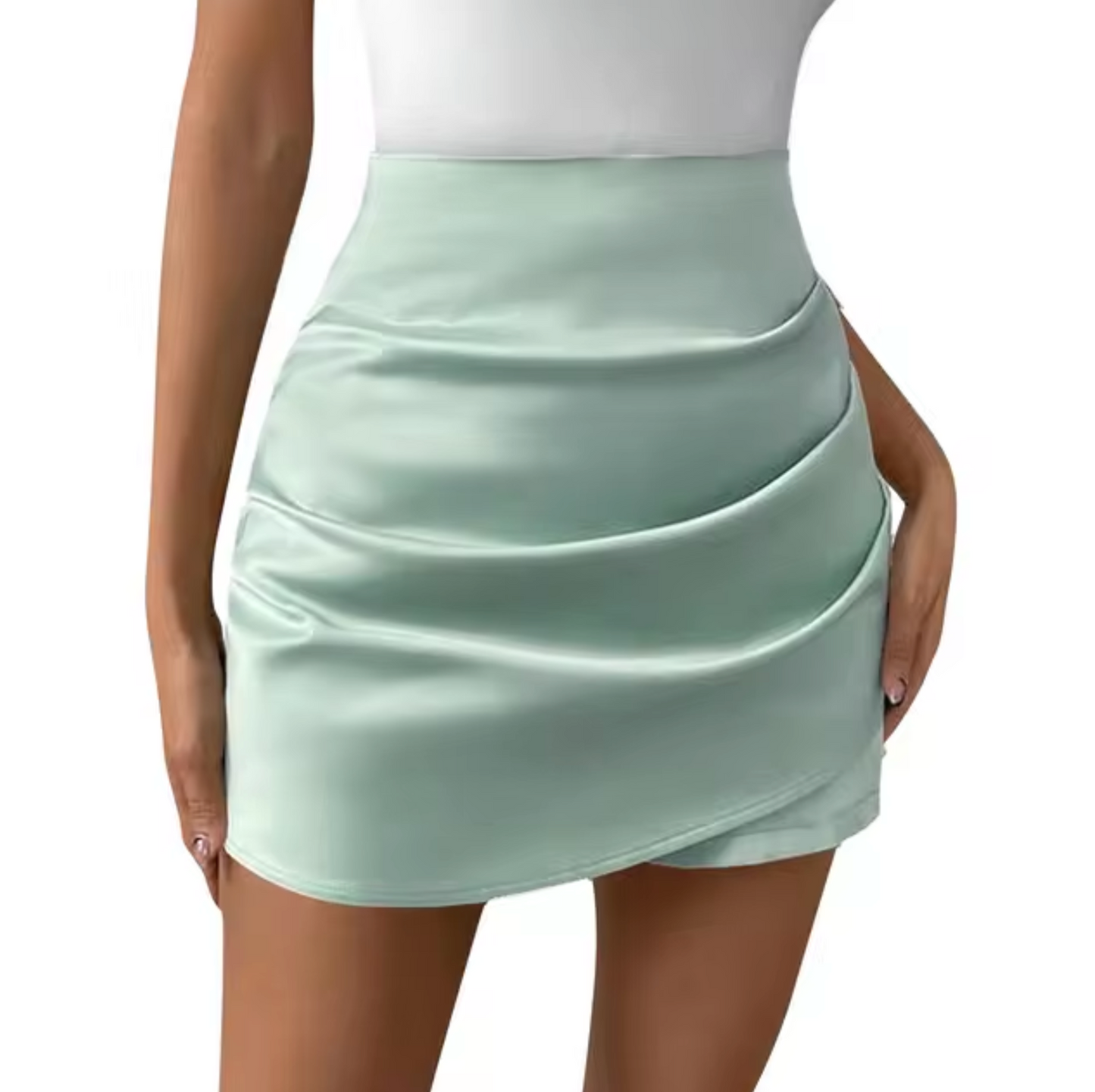 Tea® | Elegant Satin Miniskirt