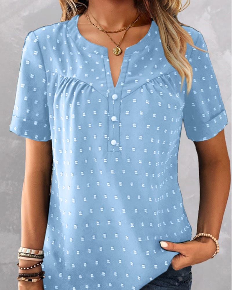 Maricel® | Blouse With V-Neck And Buttons