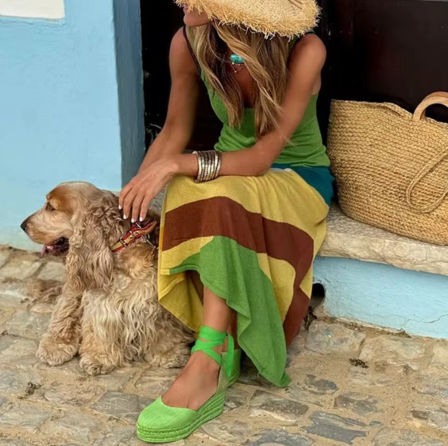 Sibilla® | Vibrant Figure-Flattering Maxi Dress