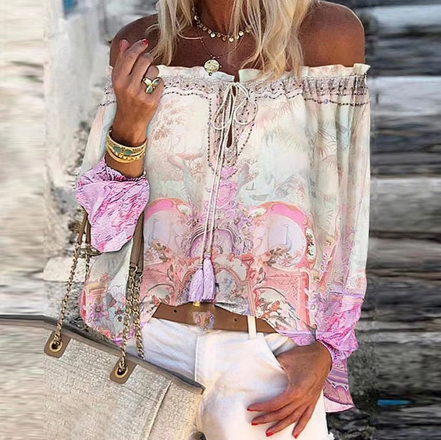 Harper® | Vintage Blouse With Long Sleeves
