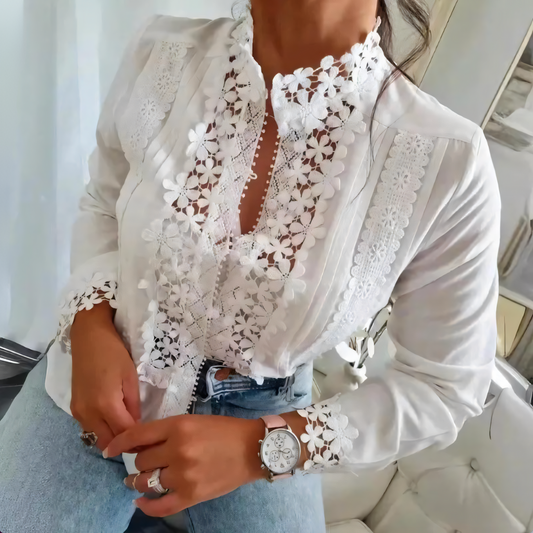 Jolanda® | Floral Blouse With Lace Pattern