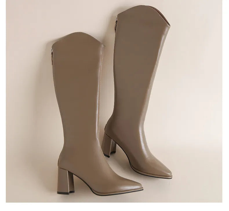 Liliana® | Elegant women's boots with zipper and high heel