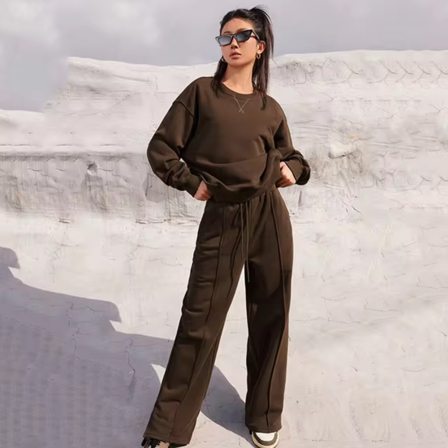 Nayla | Casual two piece knitted sweater set