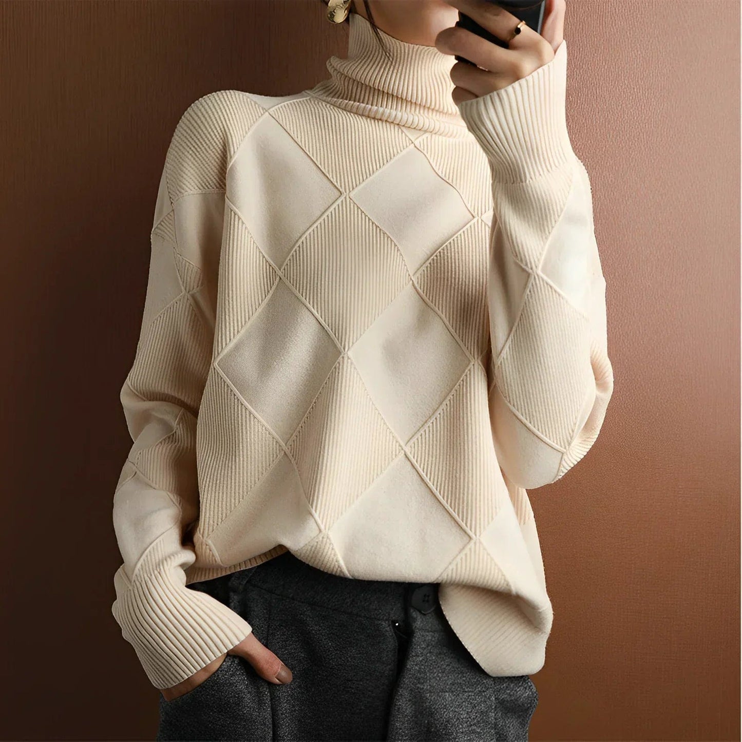 Matilde® | Marie Pull en cachemire à col roulé