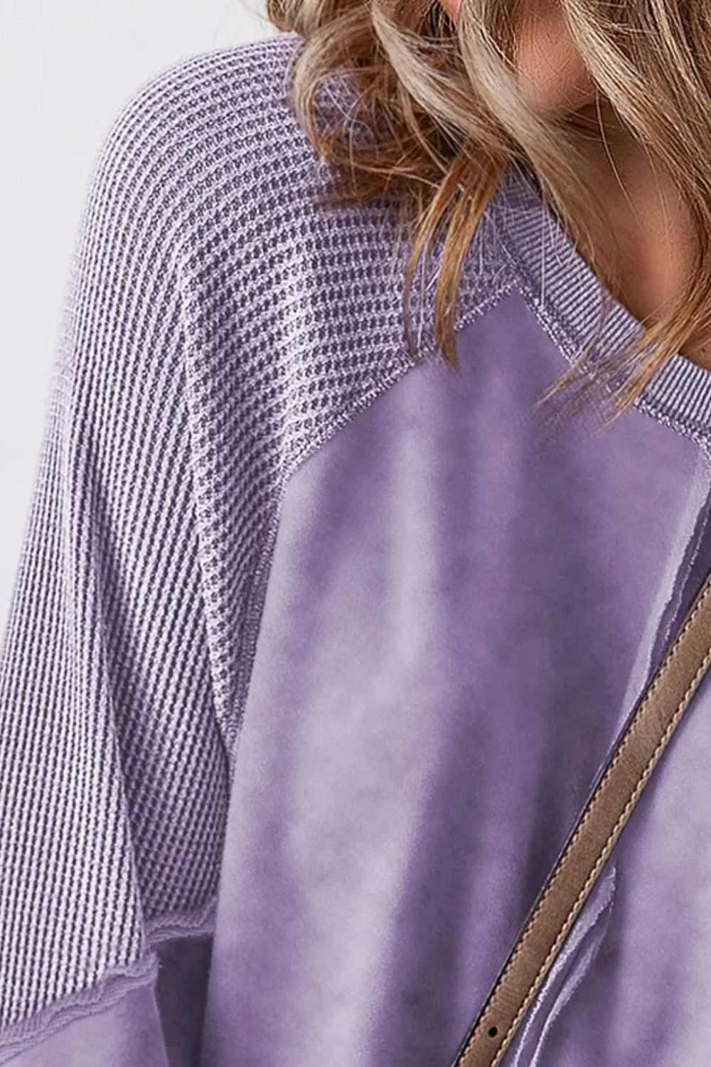 Felisa | Long sleeve sweatshirt with exposed seams