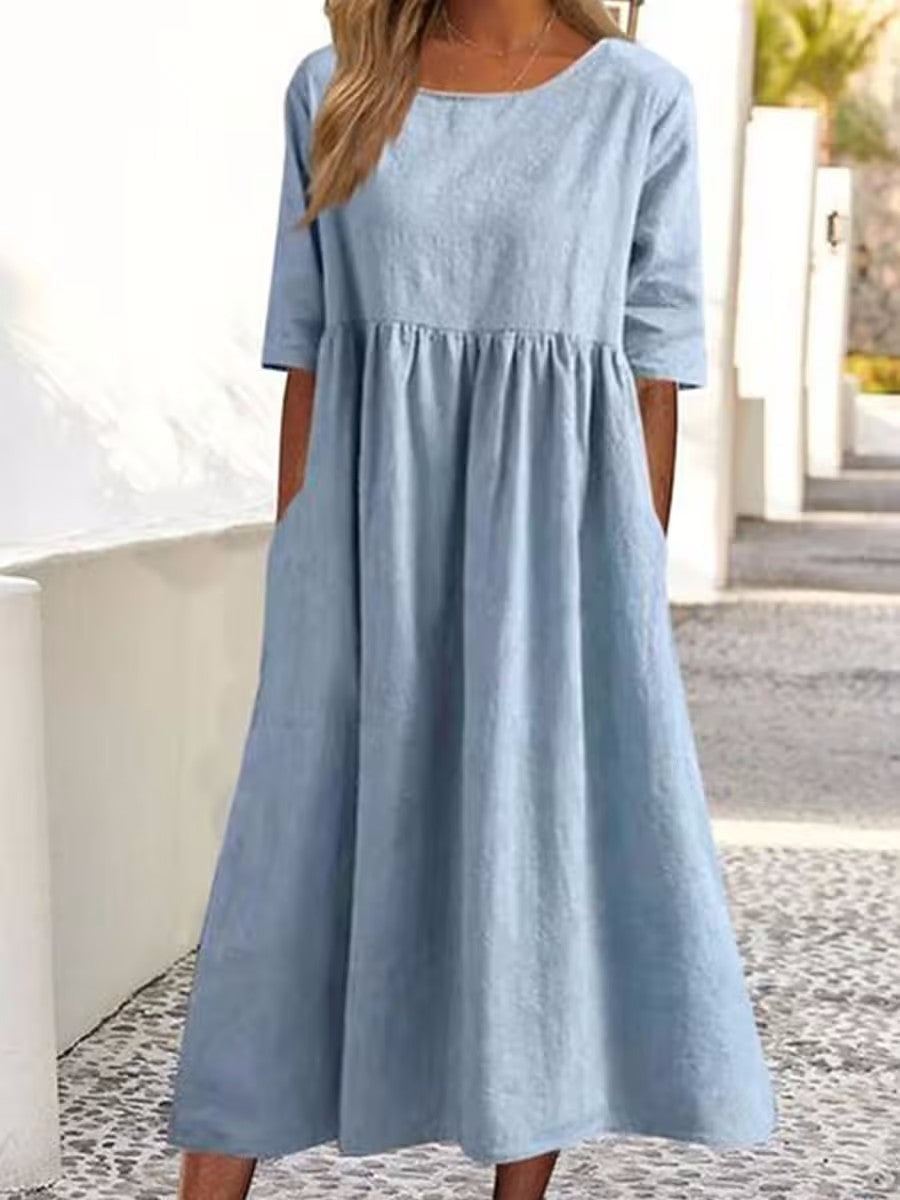 Veronica® | Midi Dress With Three-Quarter Sleeves