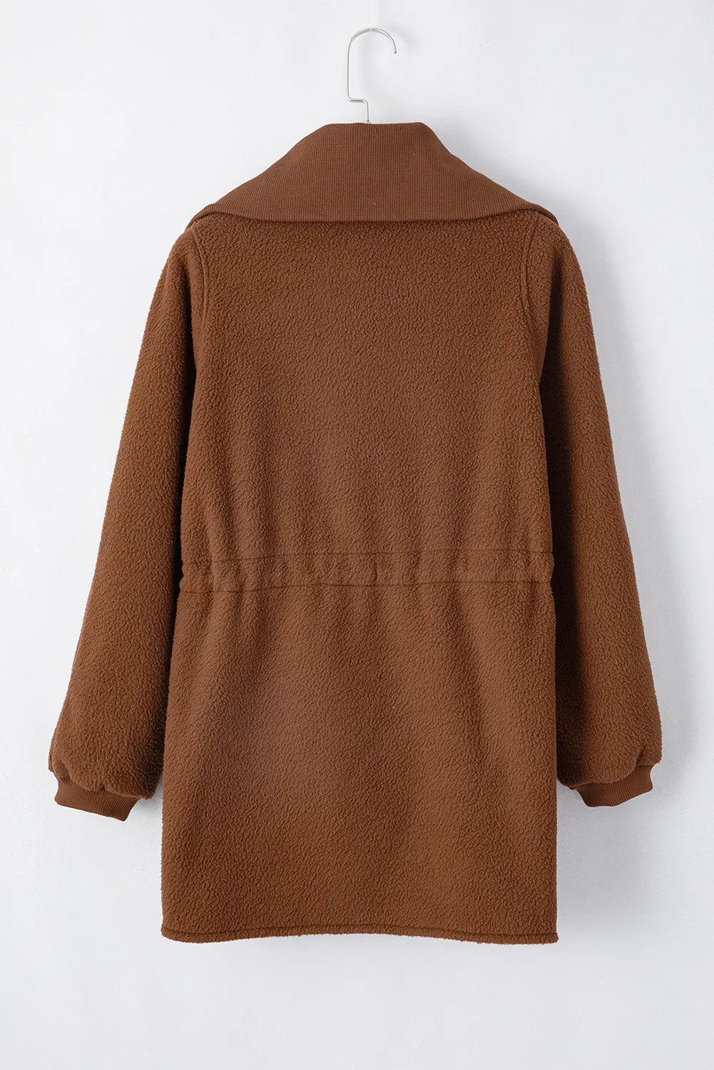 Yolanda | Long sleeve drawstring half zip sweatshirt
