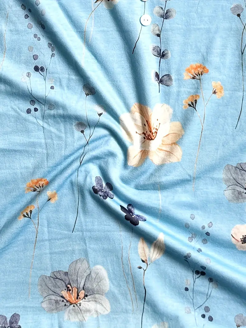 Morgan® | Floral Print Top With Buttons And Flared Sleeves