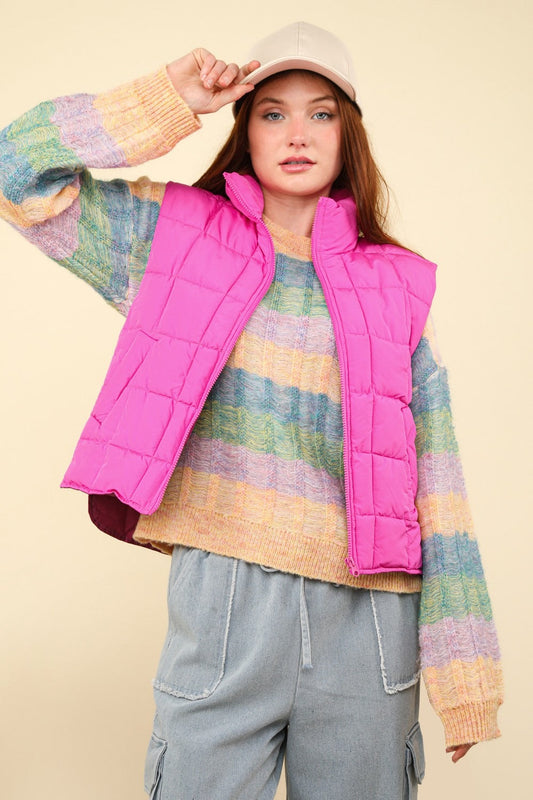 Marlies | Padded, warm vest with zip