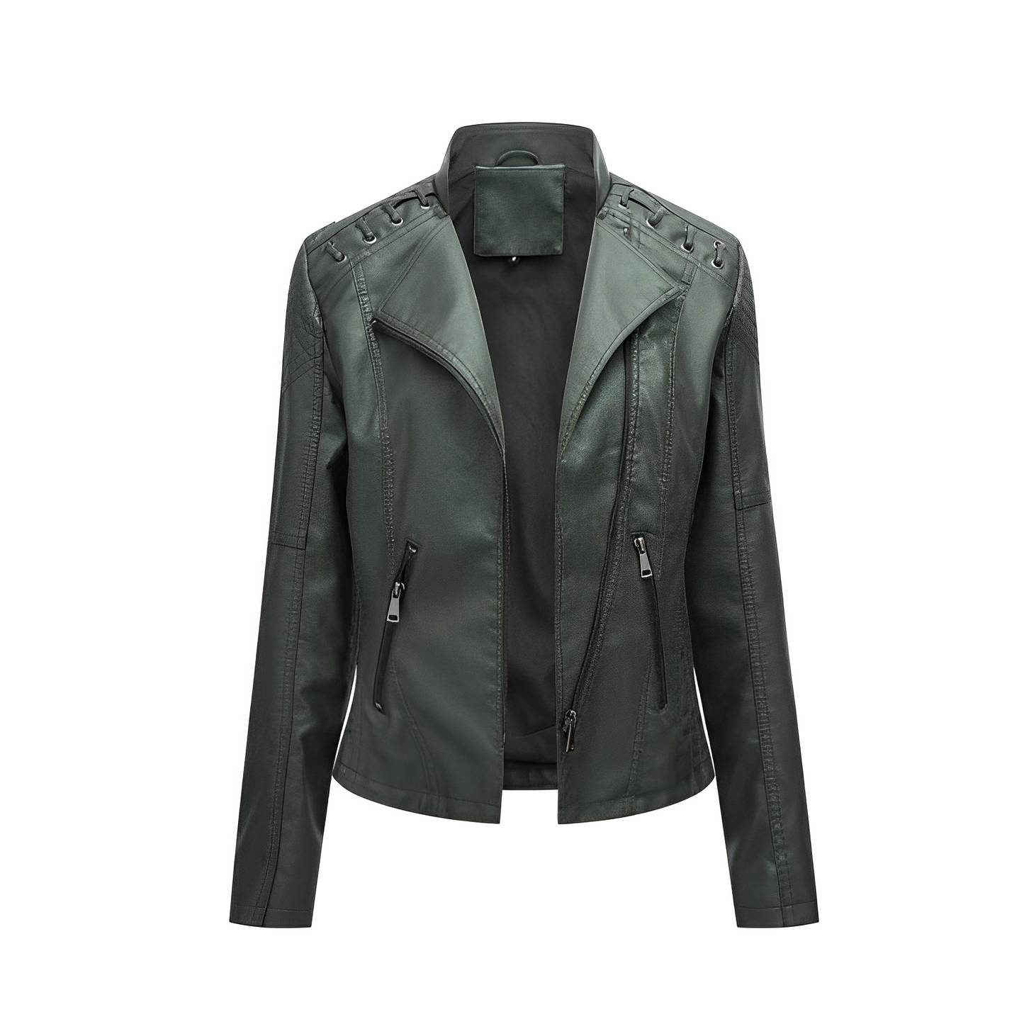 Guillermina | PU leather jacket with zipper