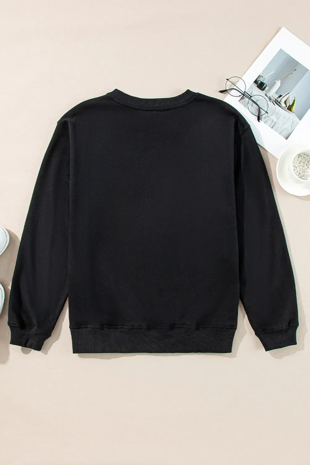 Monique | Graphic crew neck long sleeve sweatshirt