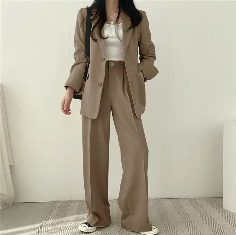 സോഫിയ (Sophia)® | Blazer And Straight-Leg Pants Set For Women