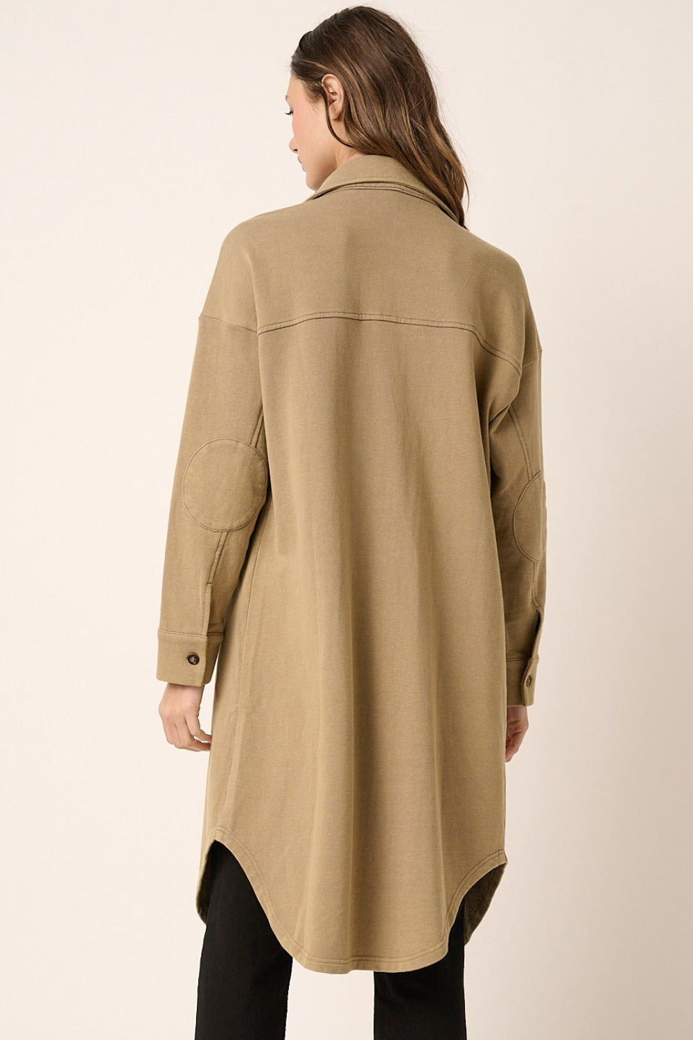 Inga | Mittoshop Acid Wash French Terry Longline Jacket