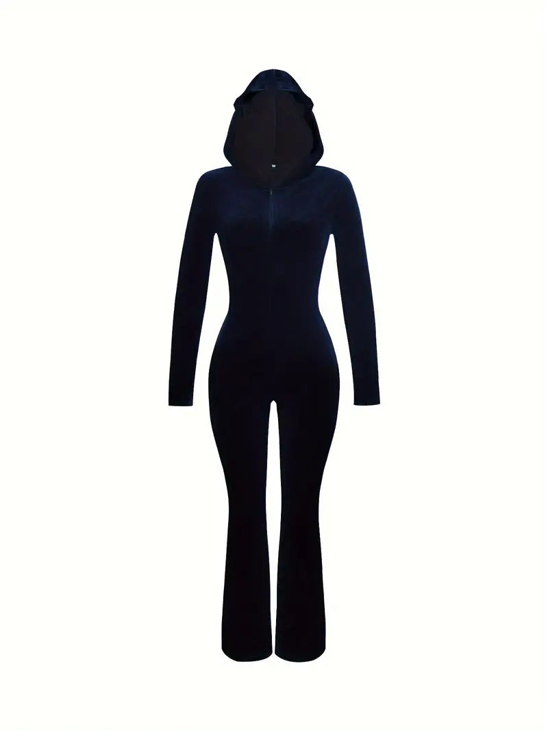 Tiziana® | Velvet Jumpsuit With Hood