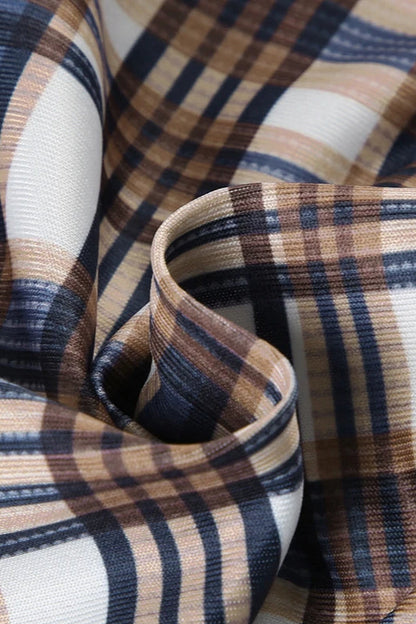 Plaid Halter Bikini Set