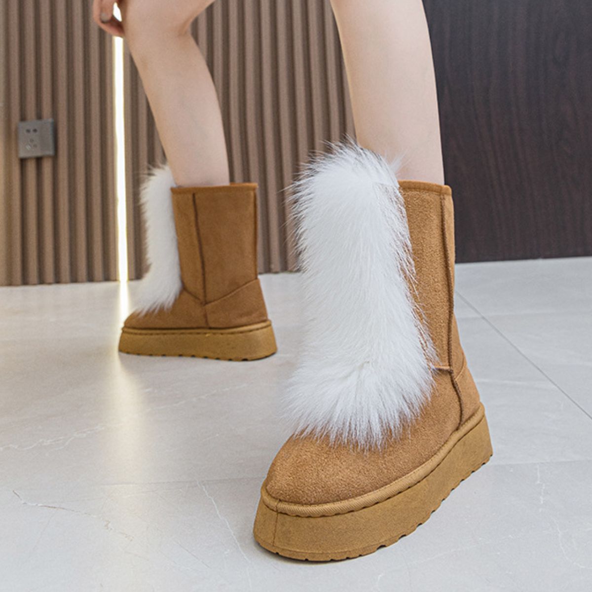 Rosanna | Thermal suede platform boots
