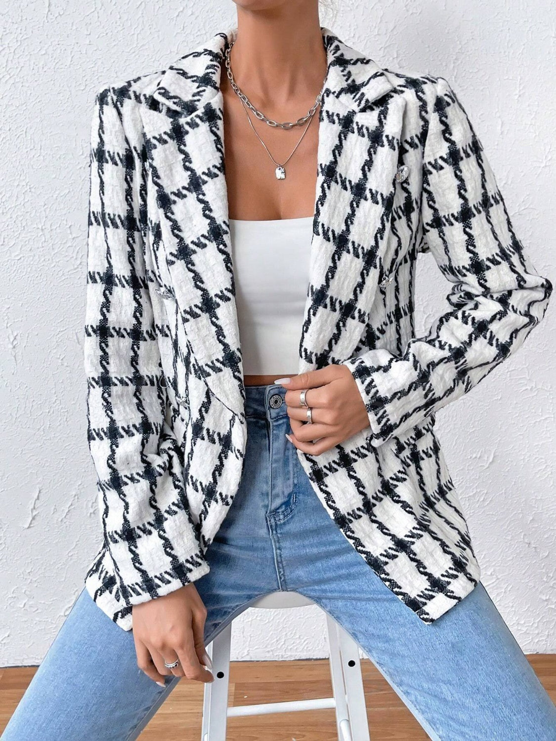 Gabriele | Long sleeve blazer with lapel collar and pockets