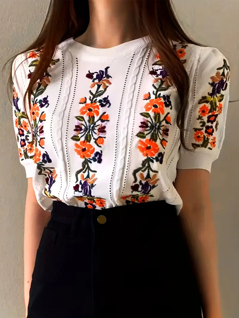Natalia® | Cotton Knit Top