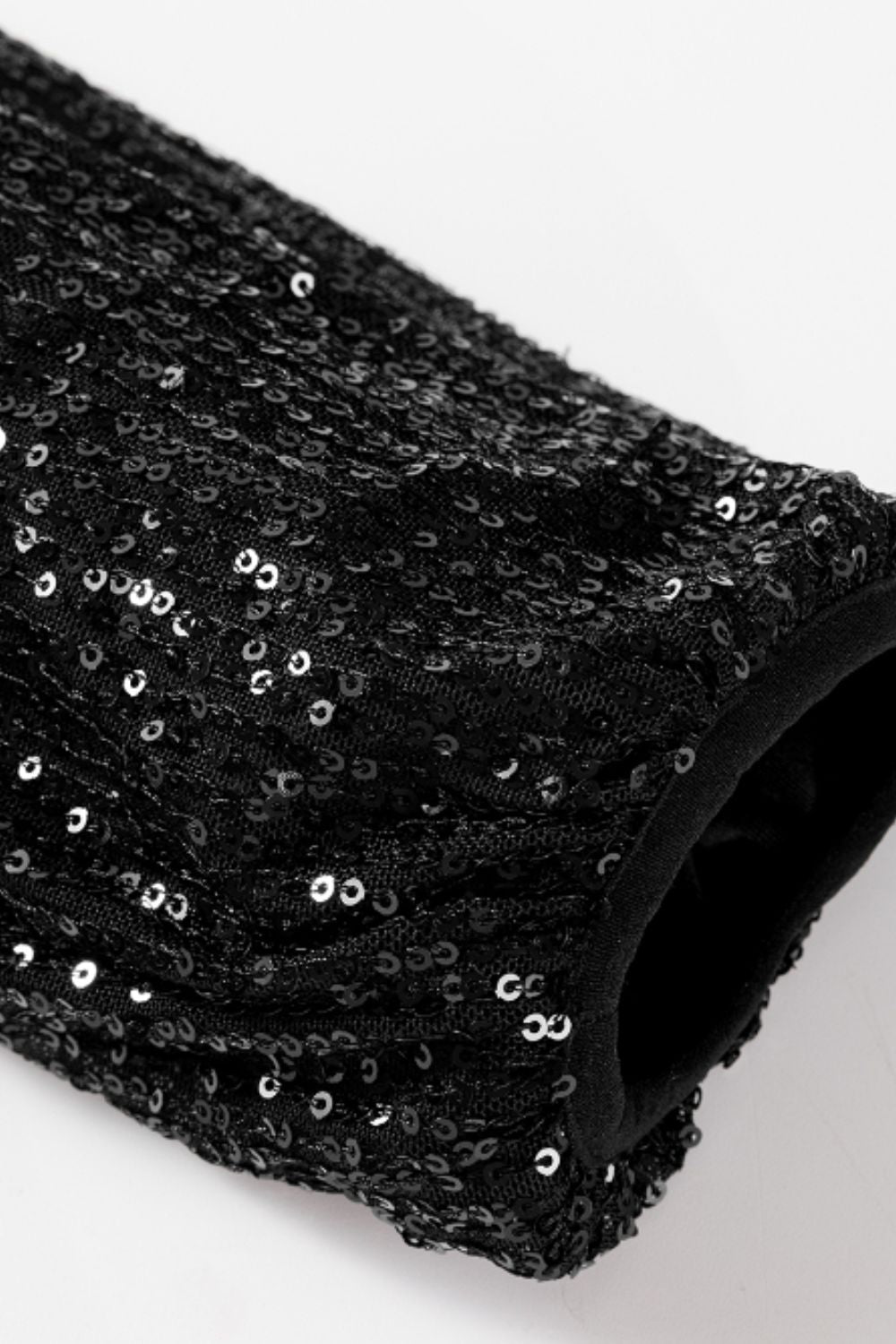 Nina | Long sleeve jacket with sequins and zip