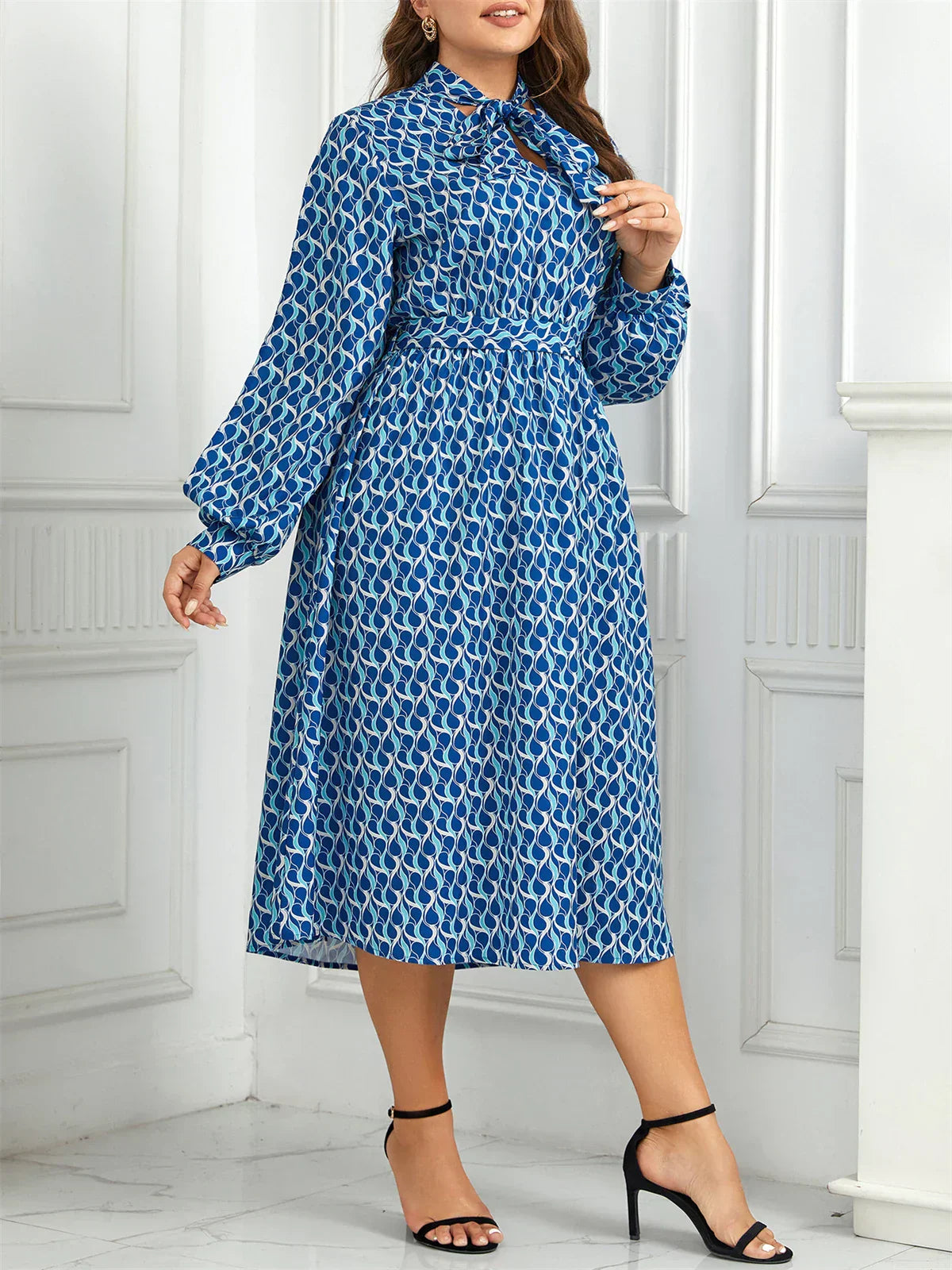 Helena® | Plus Size Dress Elastic Waist
