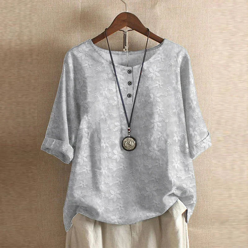 Katherine | Women's Floral 3/4 Sleeve Blouse