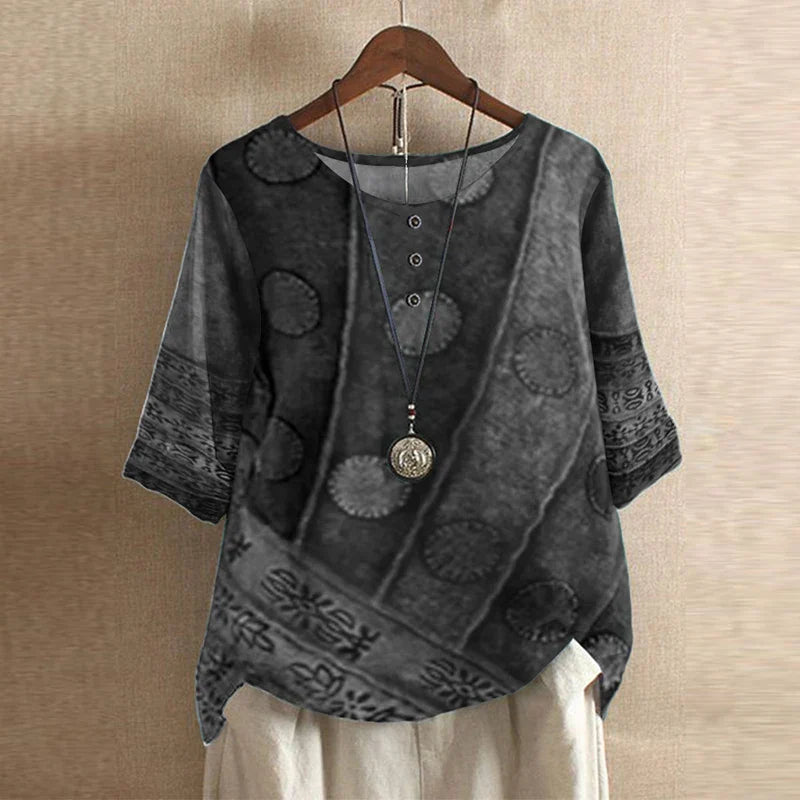 Katherine | Women's Floral 3/4 Sleeve Blouse