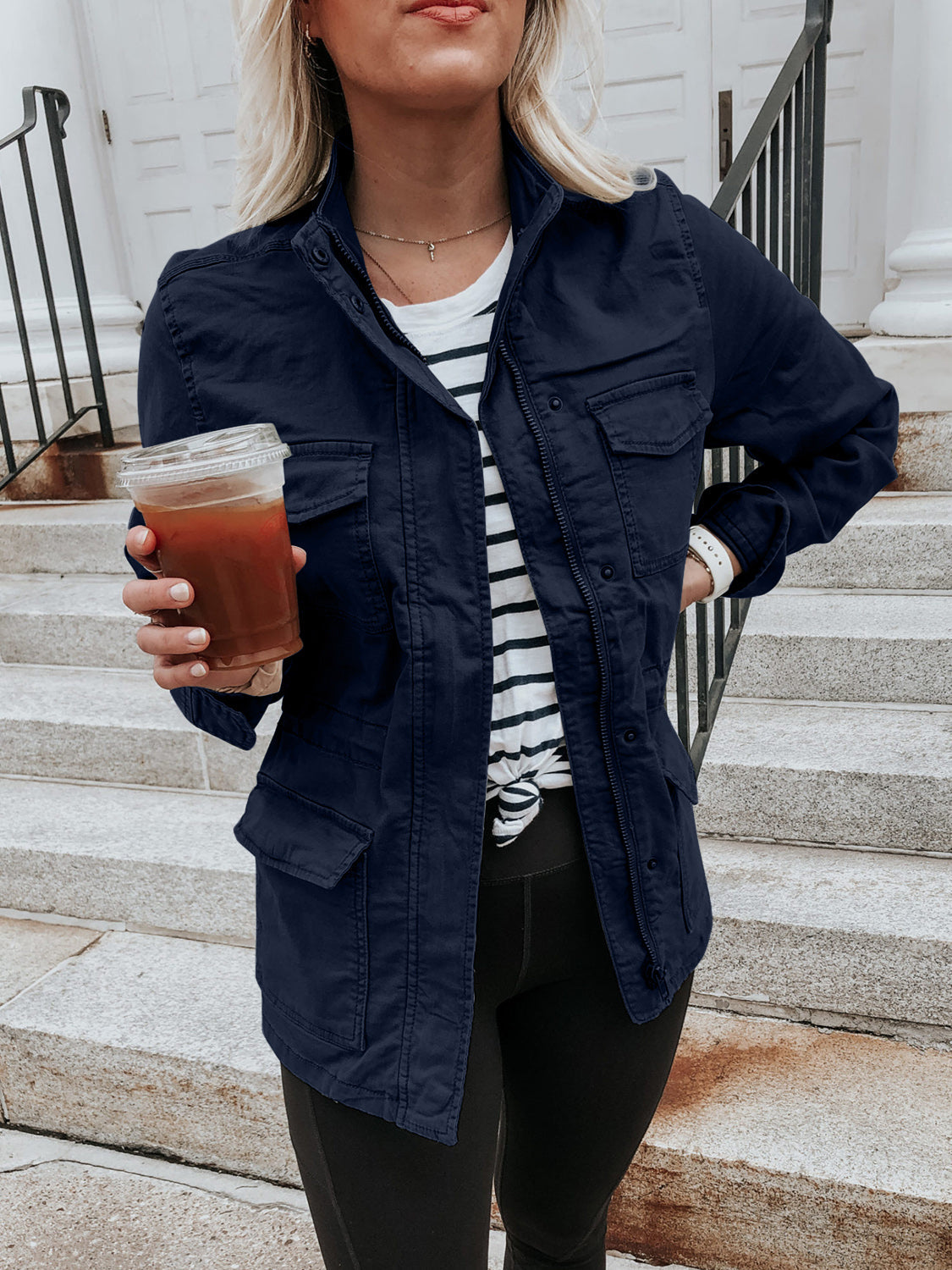 Carolina | Long sleeve zip jacket with pockets