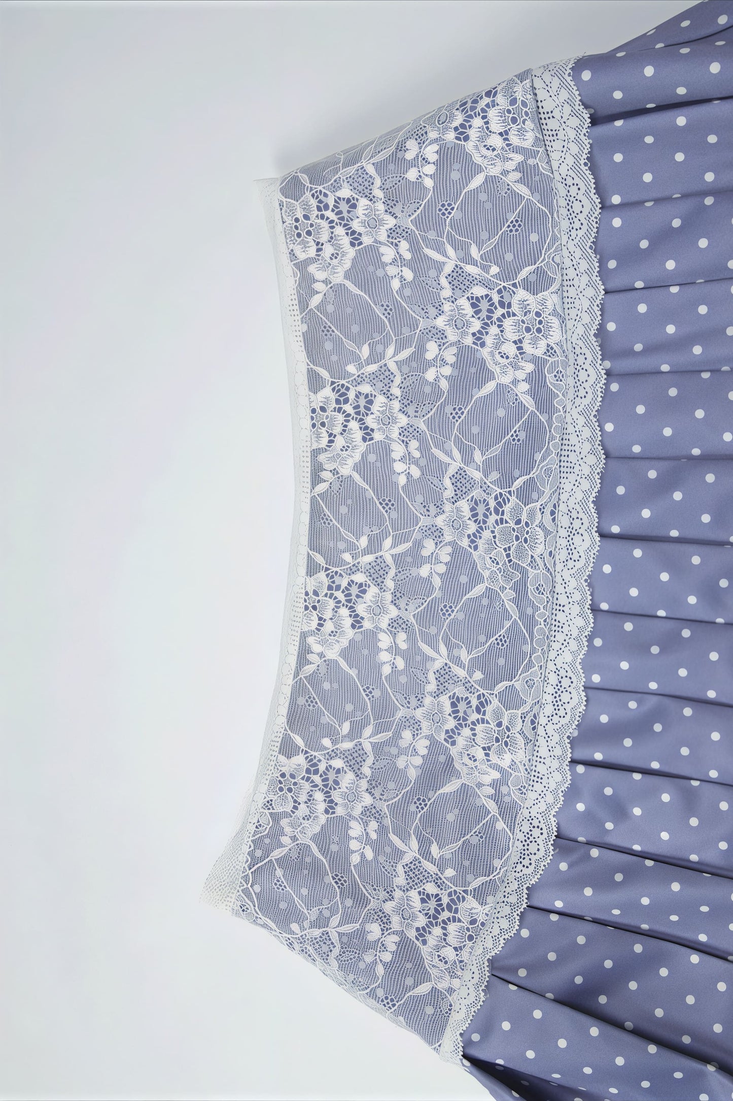 Lace Polka Dot Print Crop Tank Mini Skirt Set