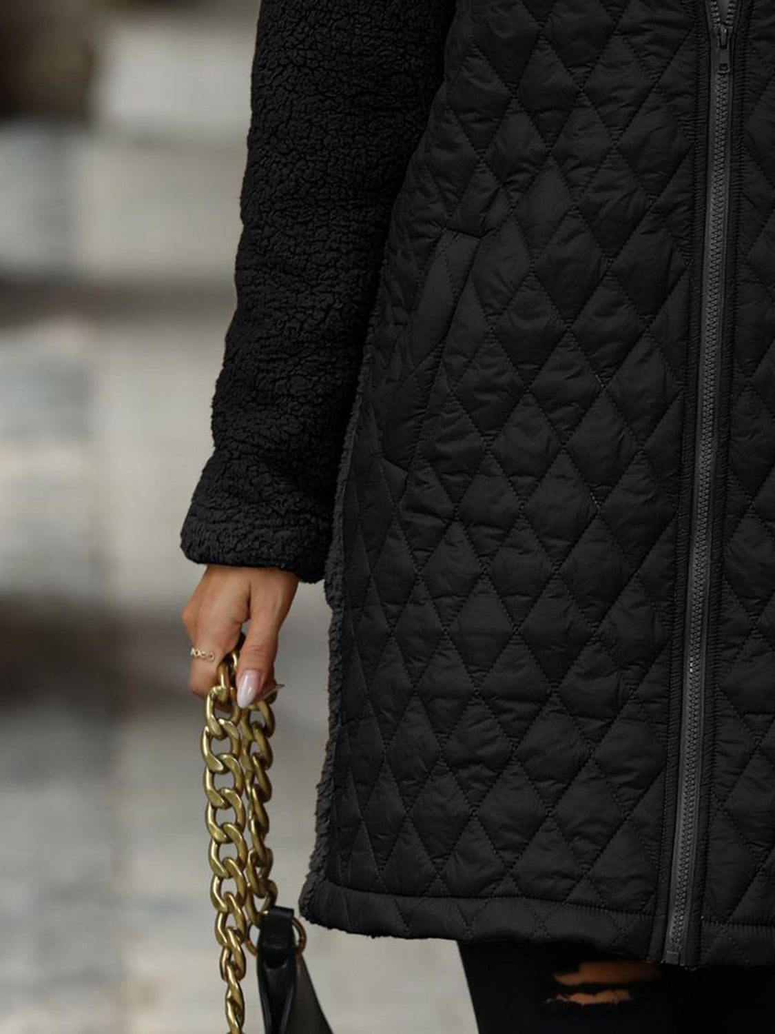 Zaira | Structured, long-sleeved, zip-up hooded coat