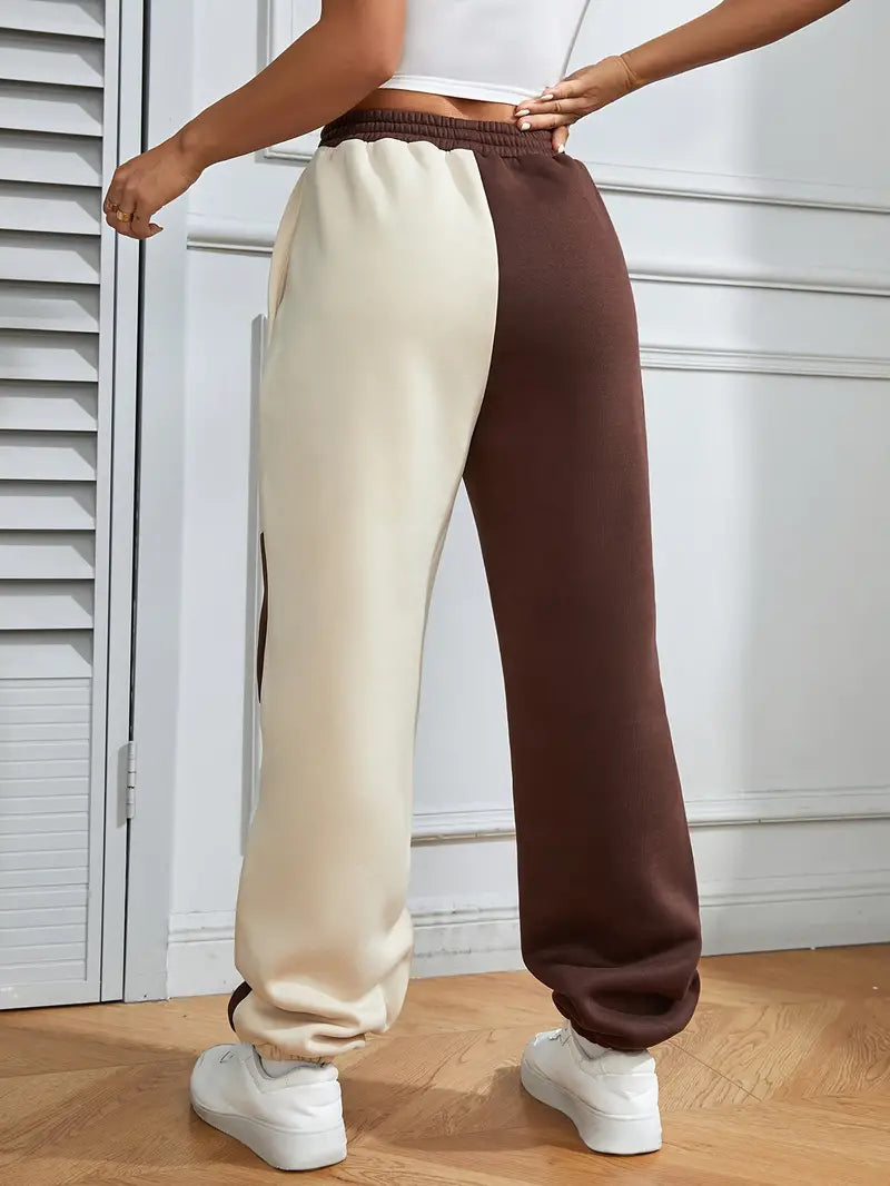 Jimena | Stylish jogging pants with a color block design