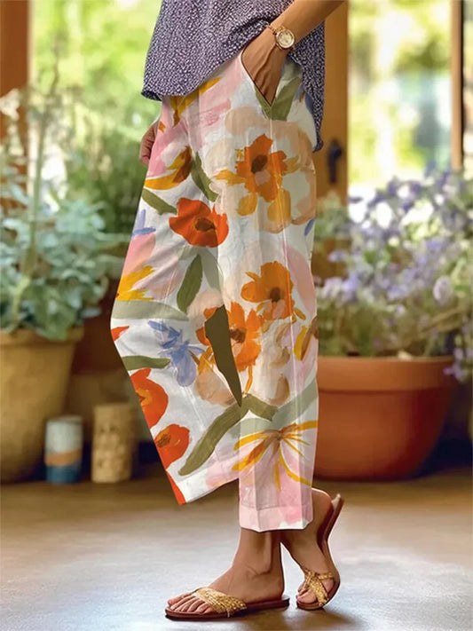 Iris® | Floral patterned pants for women