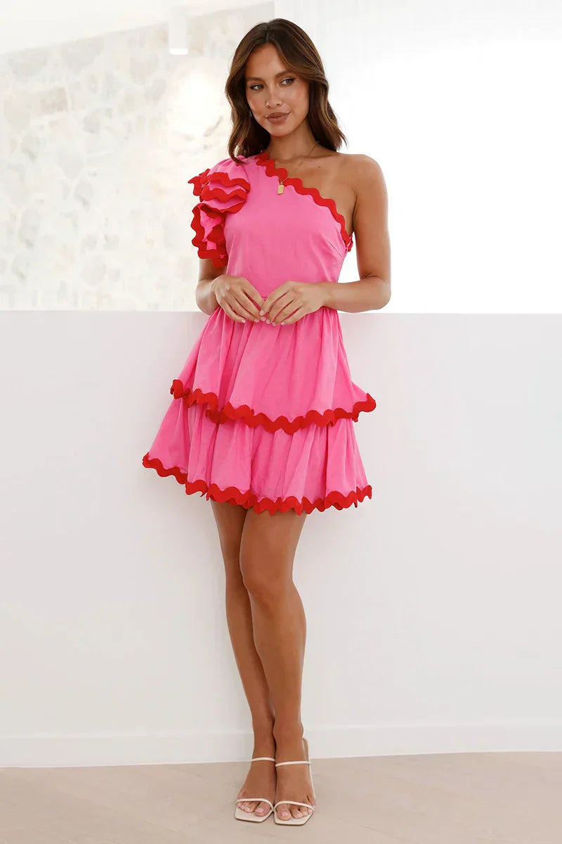 Zaira® | Mini Dress Pink / Red
