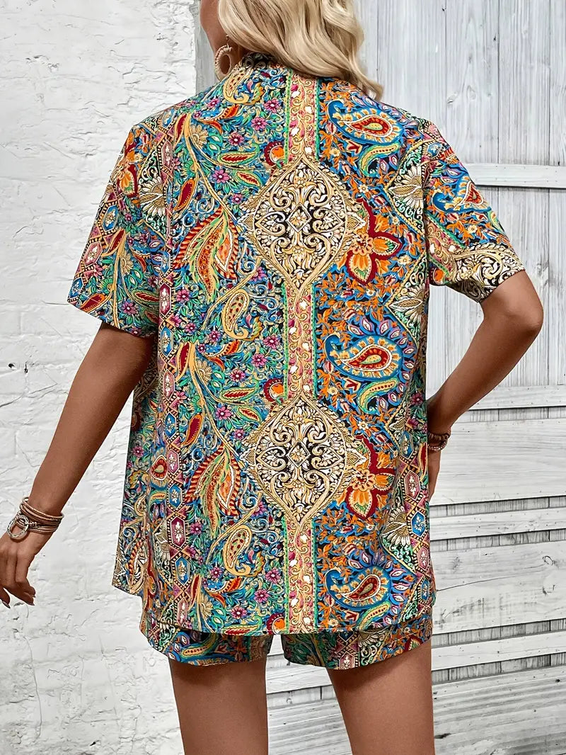 Nives® | Paisley Print Two-Piece Set