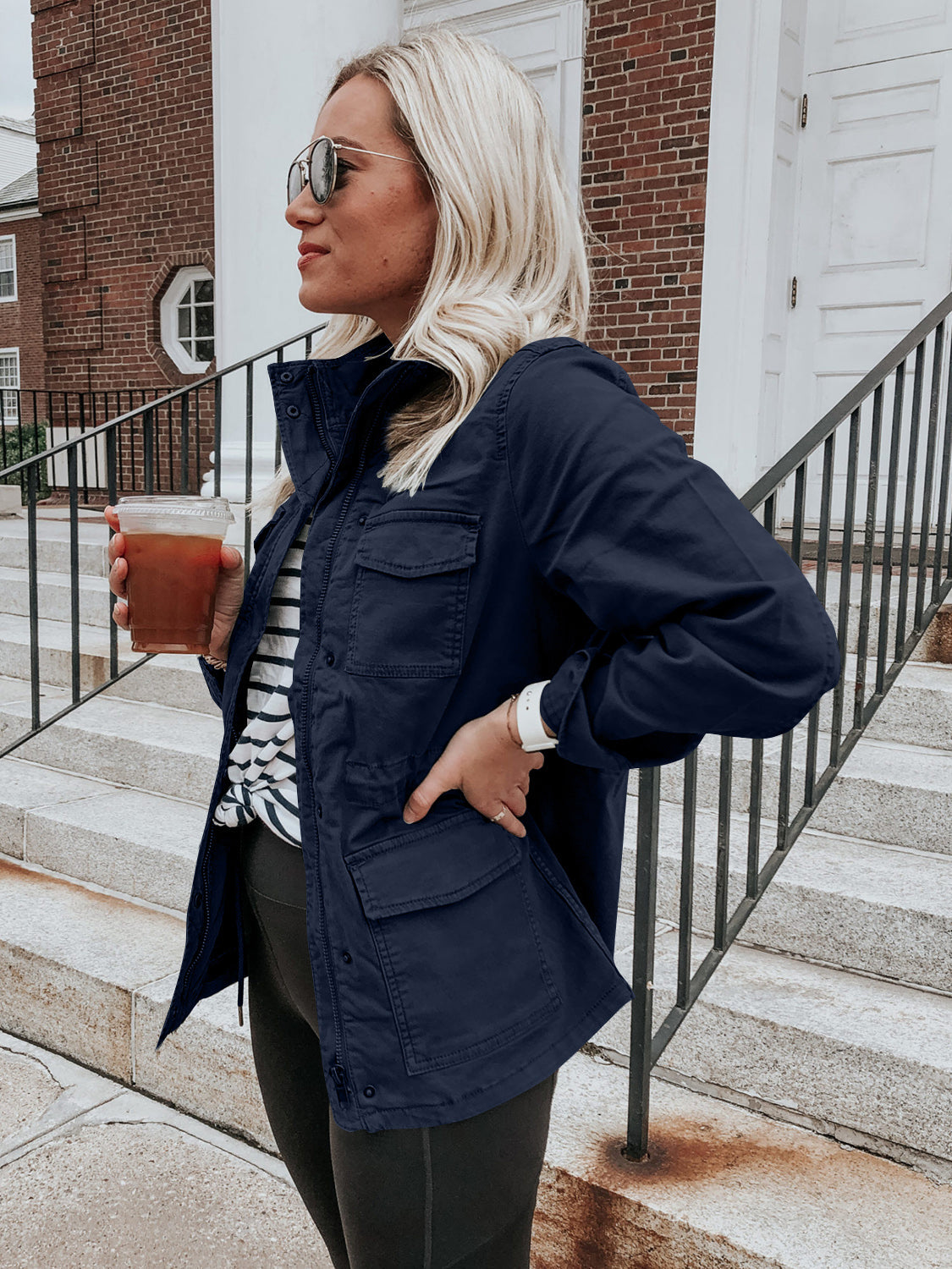 Carolina | Long sleeve zip jacket with pockets