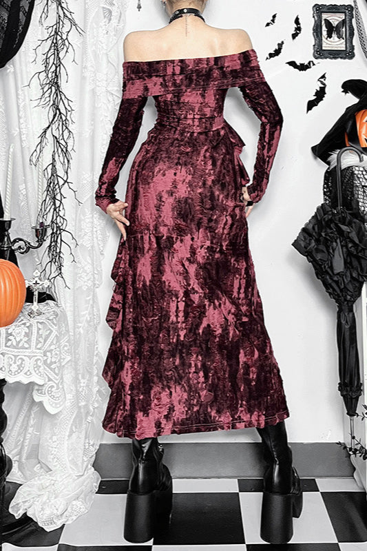 Sexy Bardot Gothic Dress