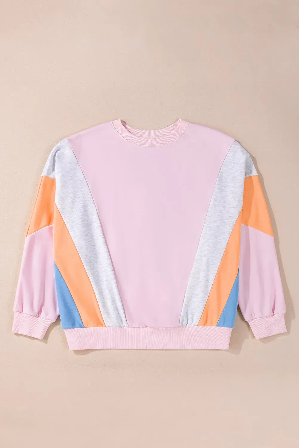 Sigrid | Color block sweatshirt with a crew neck and long sleeves