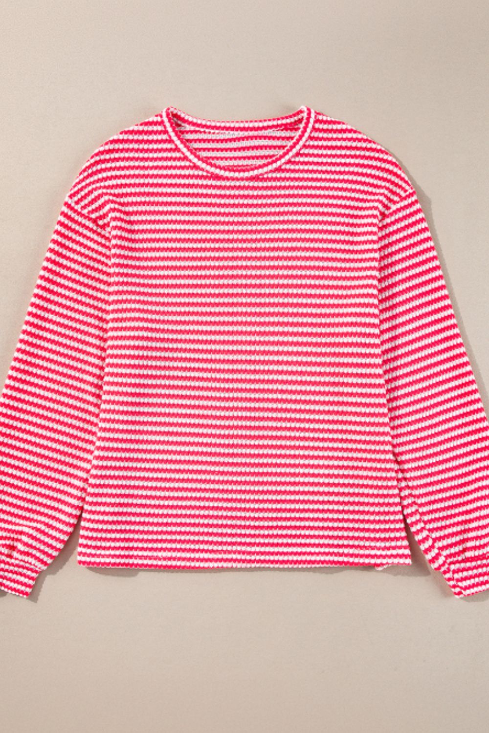 Xara | Striped, long-sleeved top with a crew neck