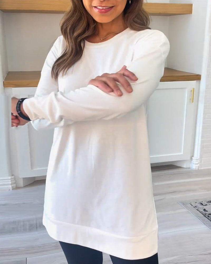 Sabine | Simple long-sleeved sweatshirt
